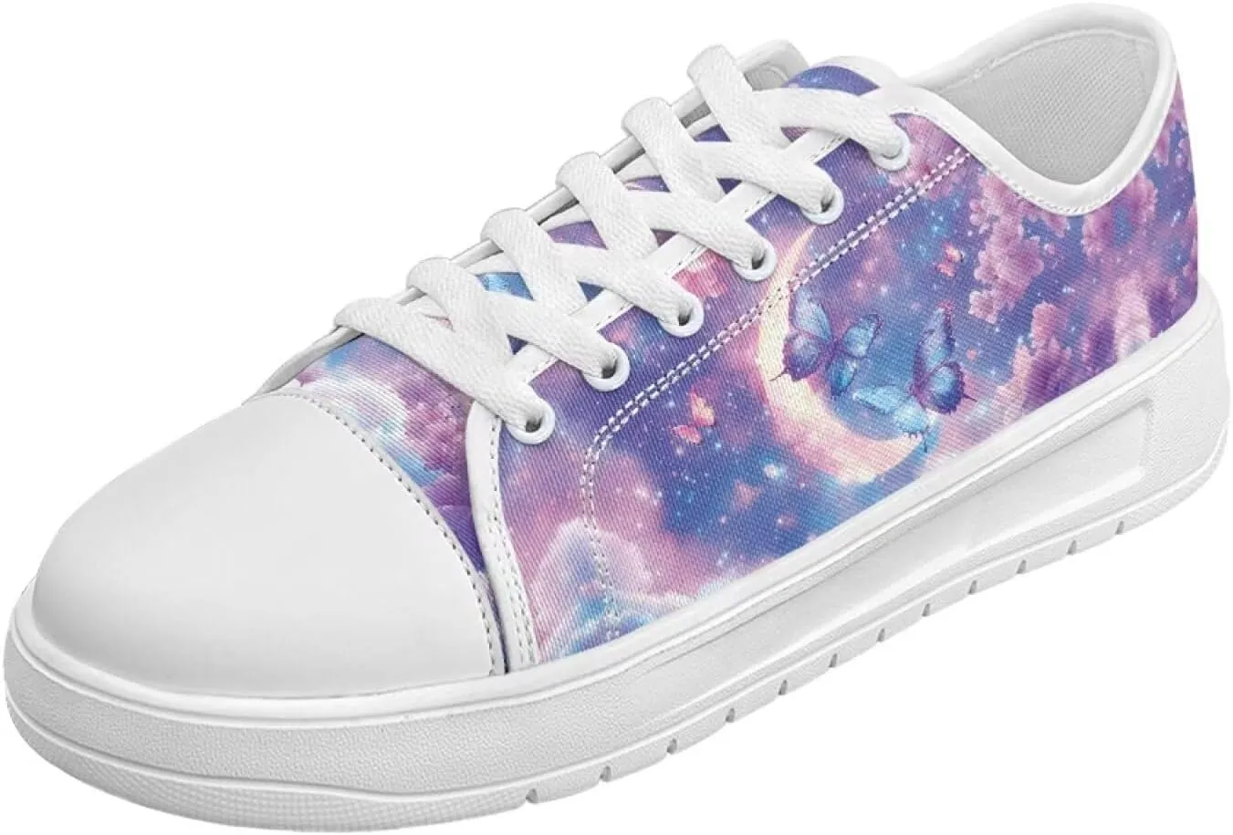 Womens Canvas Sneakers Lightweight Lace Up Fashion Comfortable Canvas Shoes Low Top Slip On Casual Tennis Walking Footwear