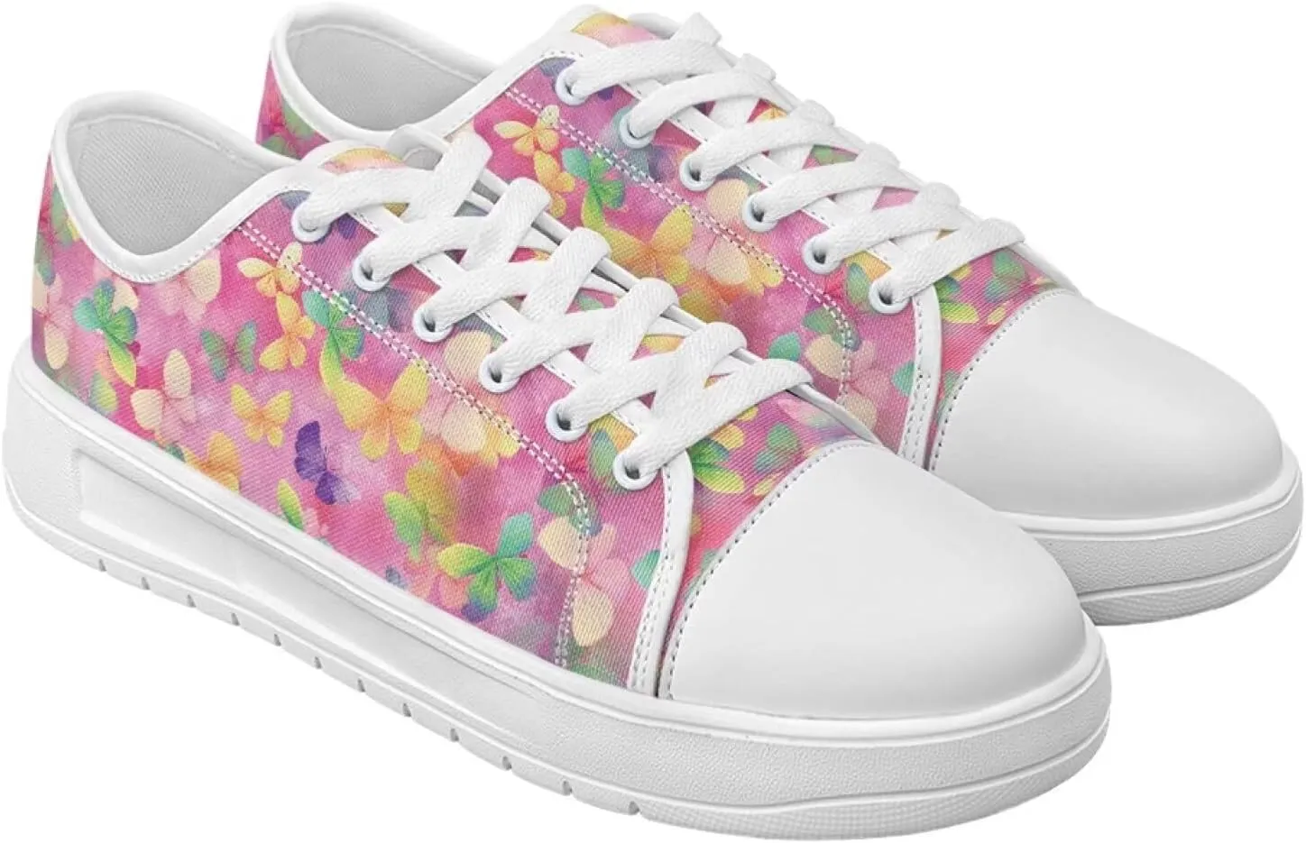 Womens Canvas Sneakers Lightweight Lace Up Fashion Comfortable Canvas Shoes Low Top Slip On Casual Tennis Walking Footwear