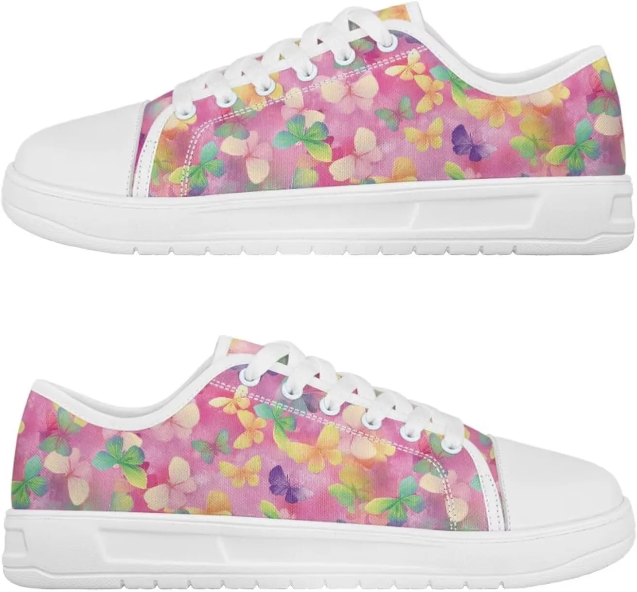 Womens Canvas Sneakers Lightweight Lace Up Fashion Comfortable Canvas Shoes Low Top Slip On Casual Tennis Walking Footwear