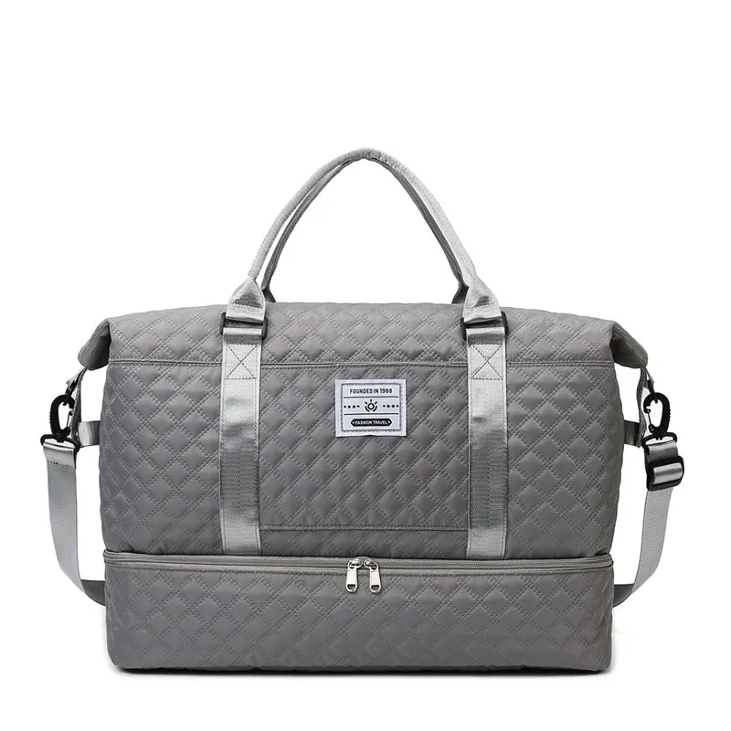 Women's Capacity Business Trip Portable Shoe Warehouse Storage Short Travel Bags