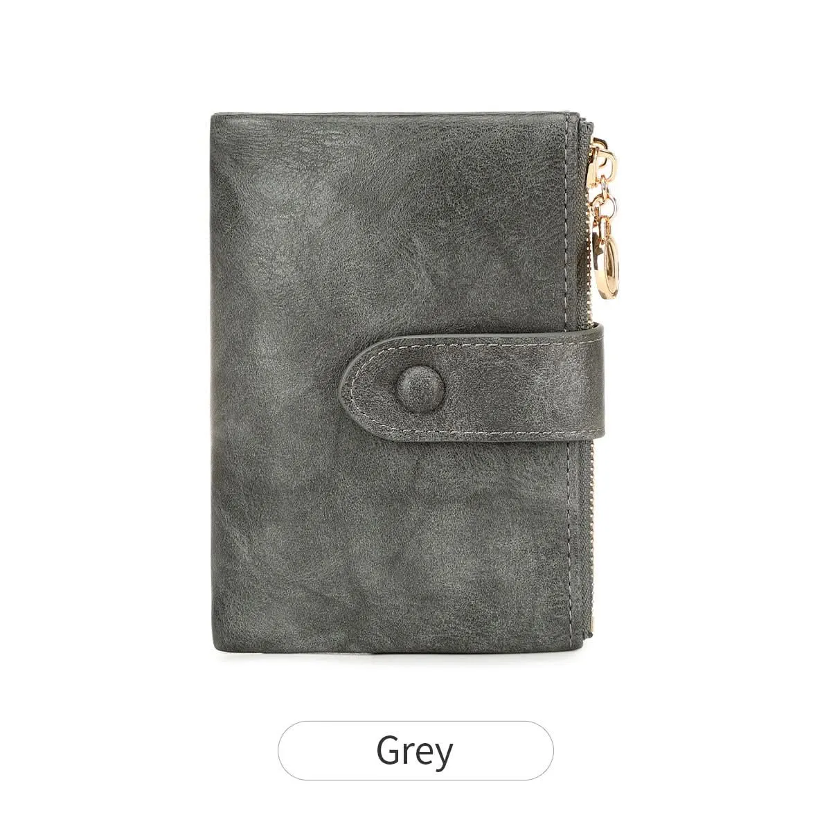 Women's Double Zipper Trifold Wallet – Multi-Card Slot Wallet