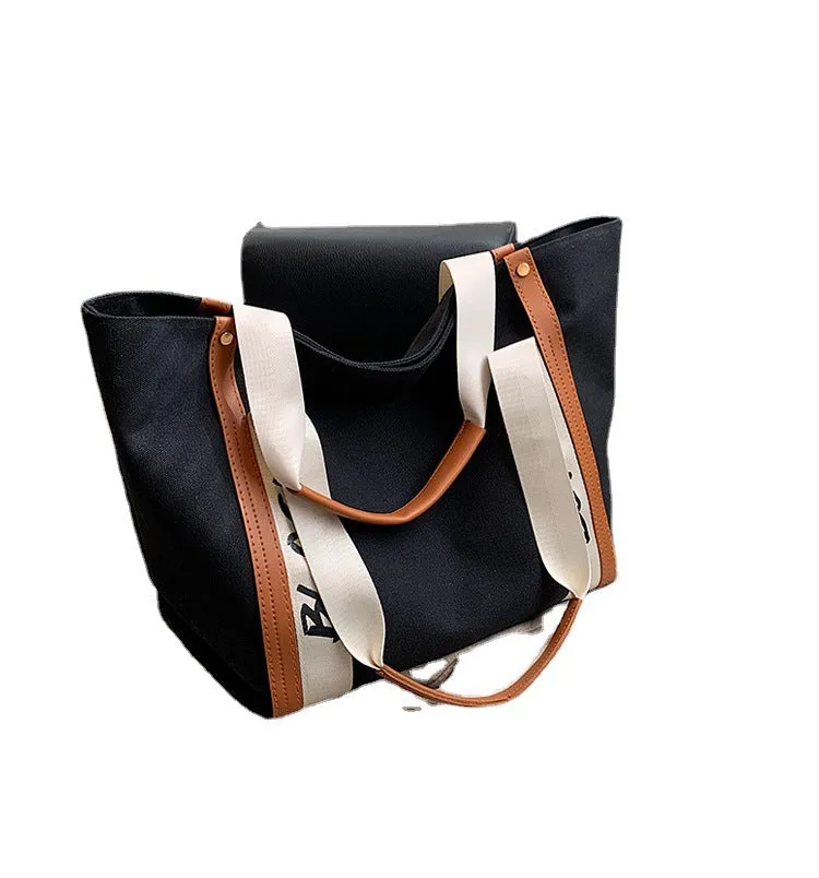Women's Fashionable Large Capacity Portable Canvas Minimalist Shoulder Bags