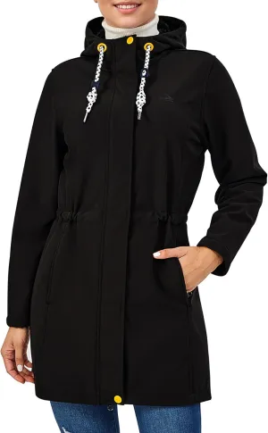 Women's Fleece Jacket Long Soft Shell Insulated Warm Winter Coat Waterproof Windbreaker Hood Parka