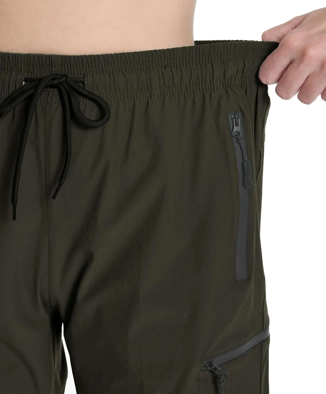 Women's Hiking Cargo Shorts Travel Athletic Golf Quick Dry Lightweight Summer Shorts for Women with Zipper Pockets
