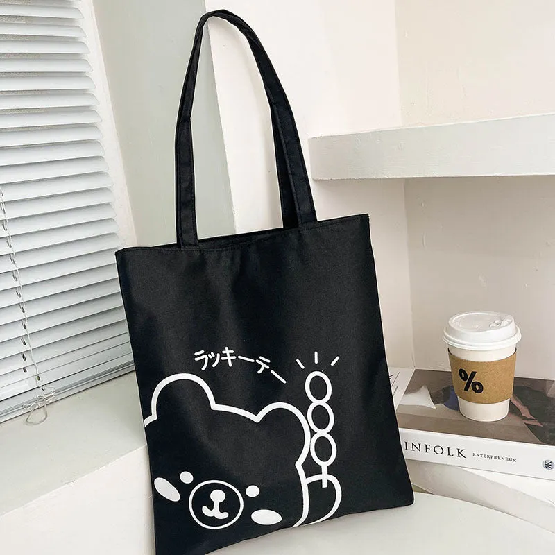 Women's Korean Style Large Capacity Canvas Winter Bags