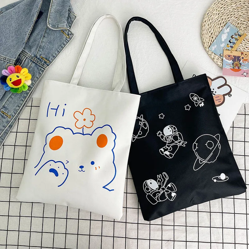 Women's Korean Style Large Capacity Canvas Winter Bags