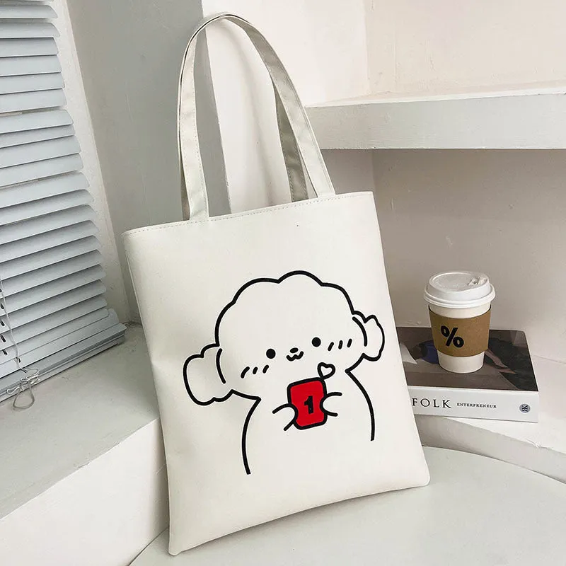 Women's Korean Style Large Capacity Canvas Winter Bags
