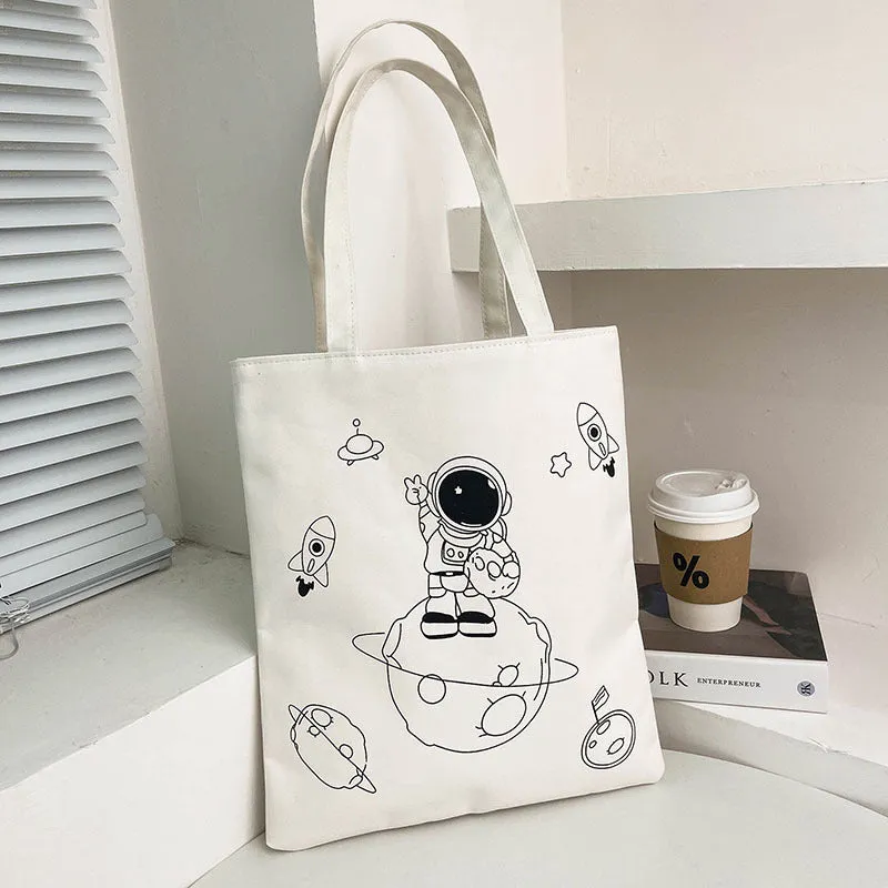 Women's Korean Style Large Capacity Canvas Winter Bags