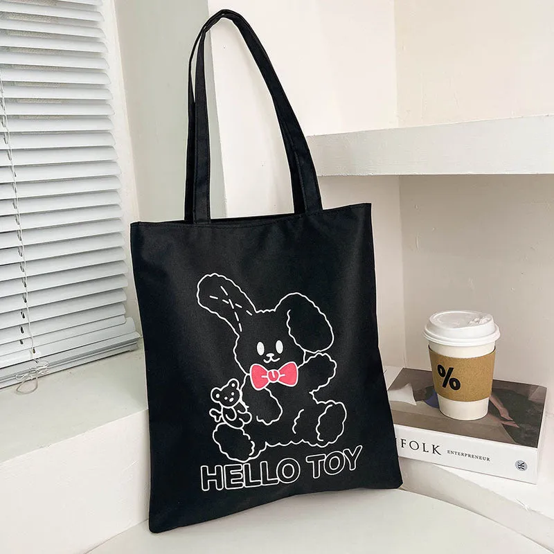 Women's Korean Style Large Capacity Canvas Winter Shoulder Bags