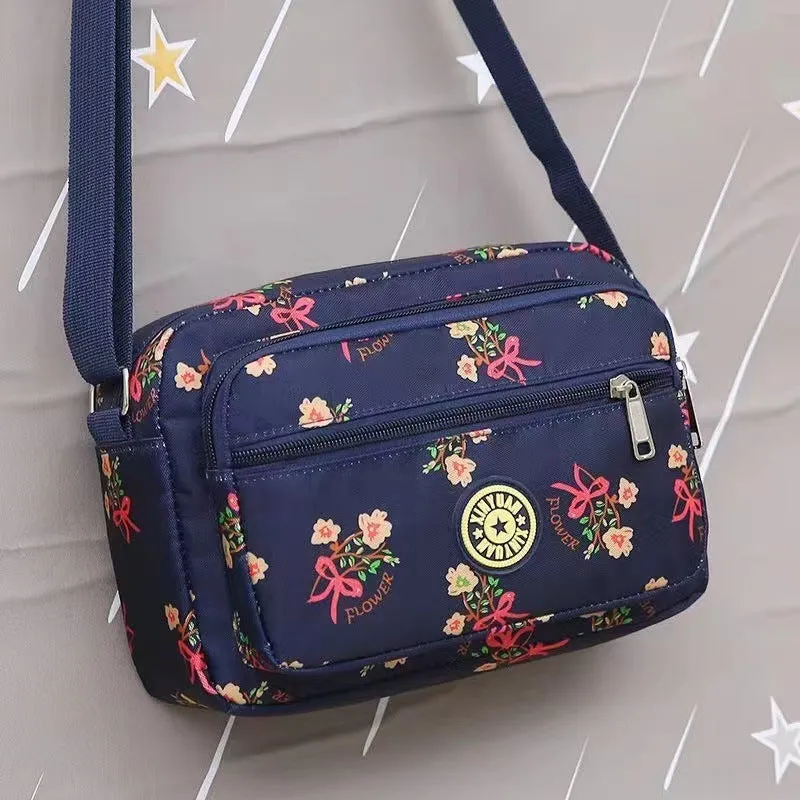 Women's Korean Style Oxford Mummy Flower Cloth Crossbody Bags