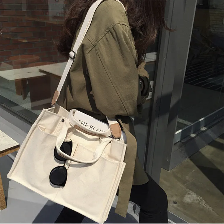 Women's Large Capacity Canvas Portable Fashion Crossbody Bags