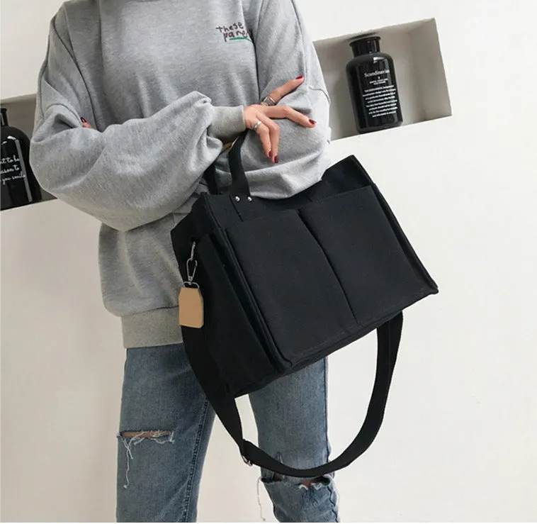 Women's Large Capacity Canvas Portable Fashion Crossbody Bags