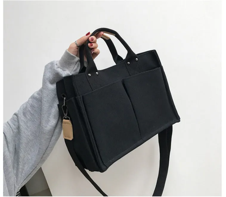 Women's Large Capacity Canvas Portable Fashion Crossbody Bags