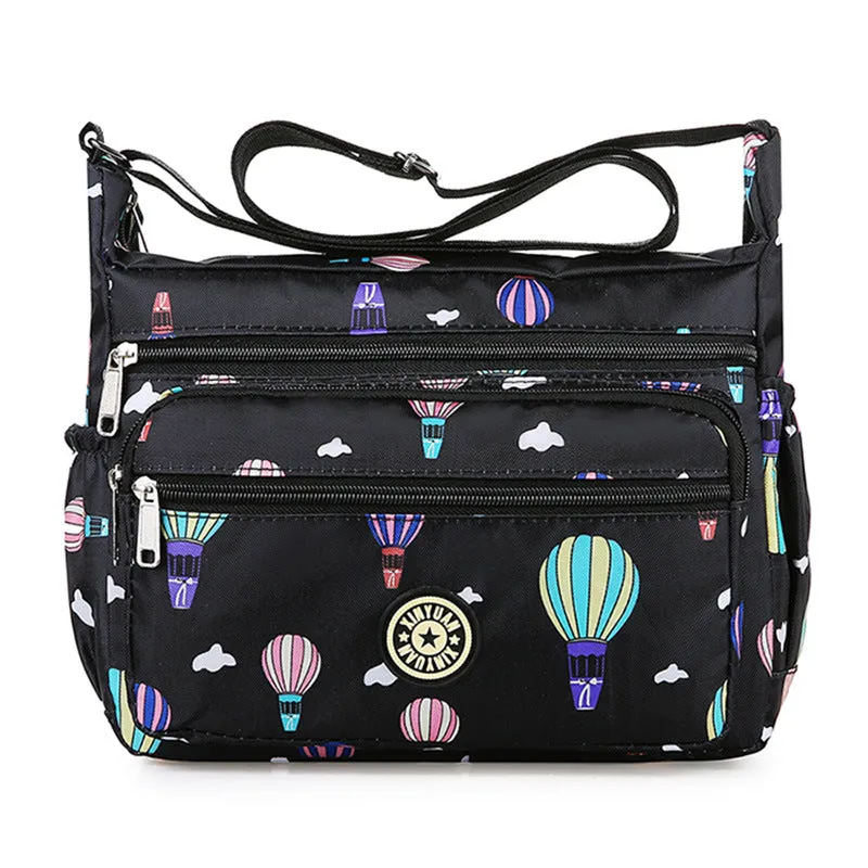 Women's Large Capacity Flower Cloth Oxford Canvas Shoulder Bags
