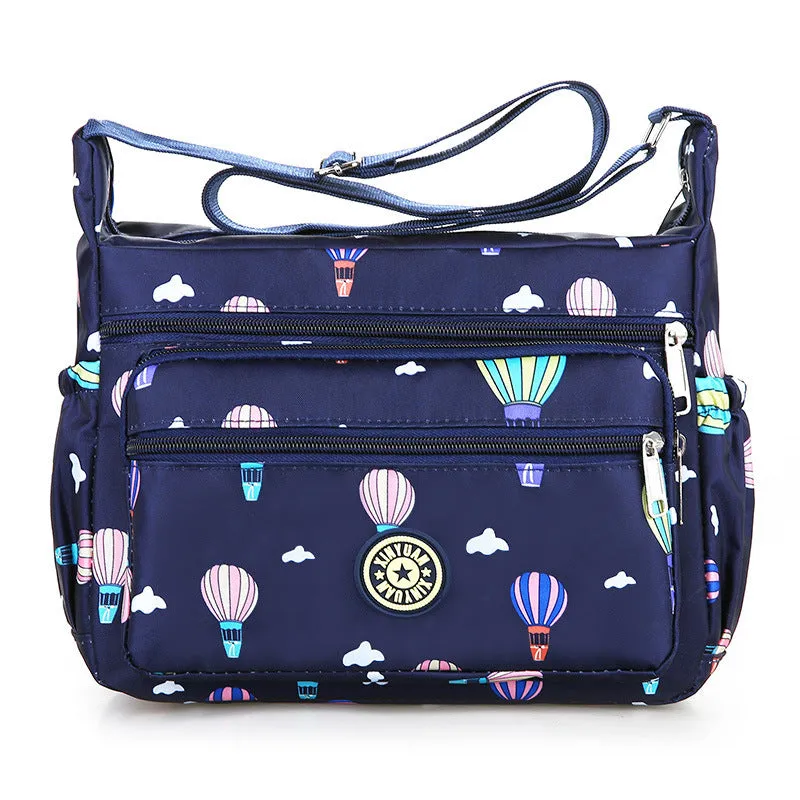 Women's Large Capacity Flower Cloth Oxford Canvas Shoulder Bags