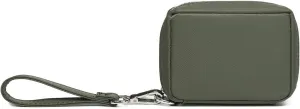 Womens Makeup Bag Wristband Bag Nylon Pouch Lightweight Ideal For Travel And Everyday Use (Nylon/Army Green)