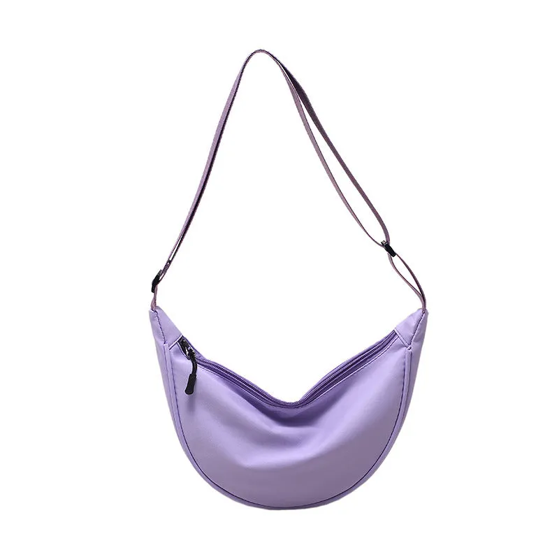 Women's Nylon Trendy Dumpling Lightweight Style Crossbody Bags