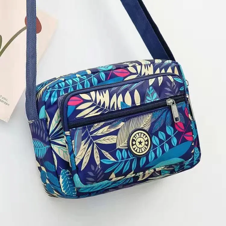Women's Oxford Cloth Mother Flower Canvas Stall Crossbody Bags