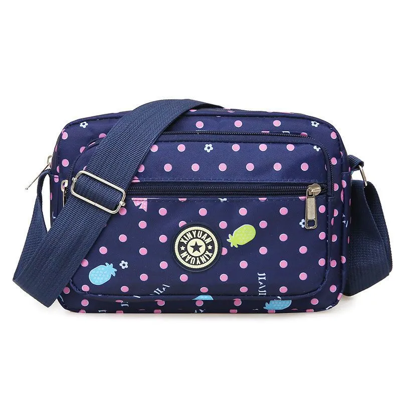 Women's Oxford Cloth Mother Flower Canvas Stall Crossbody Bags