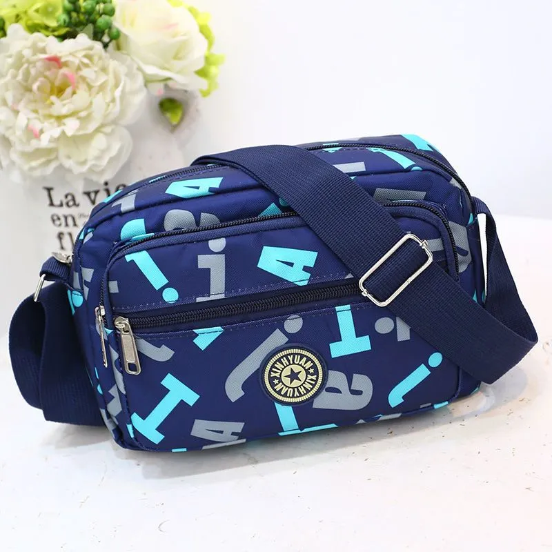 Women's Oxford Cloth Mother Flower Canvas Stall Crossbody Bags