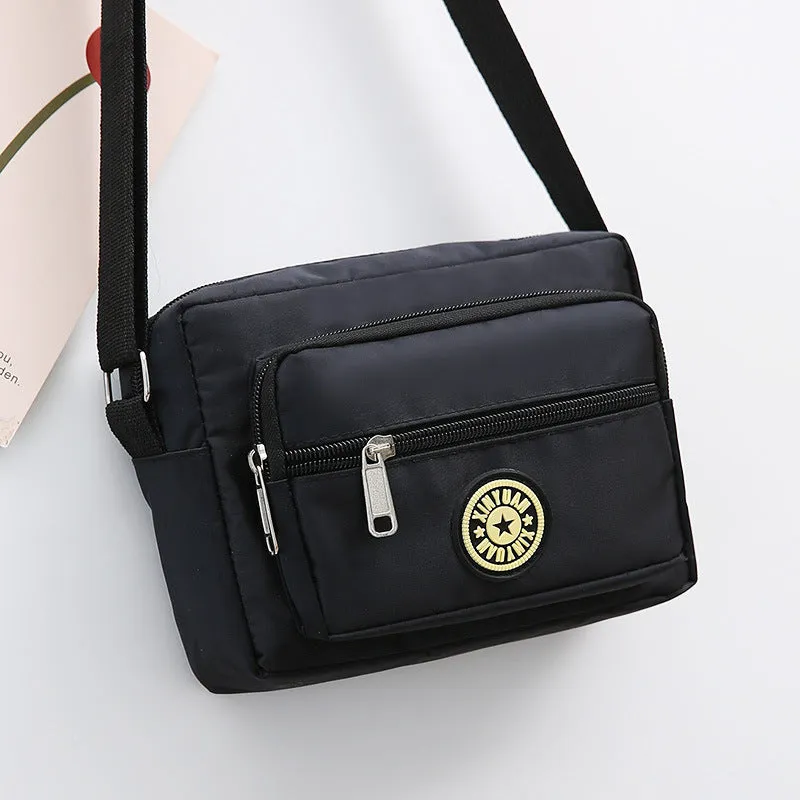 Women's Oxford Cloth Mother Flower Canvas Stall Crossbody Bags