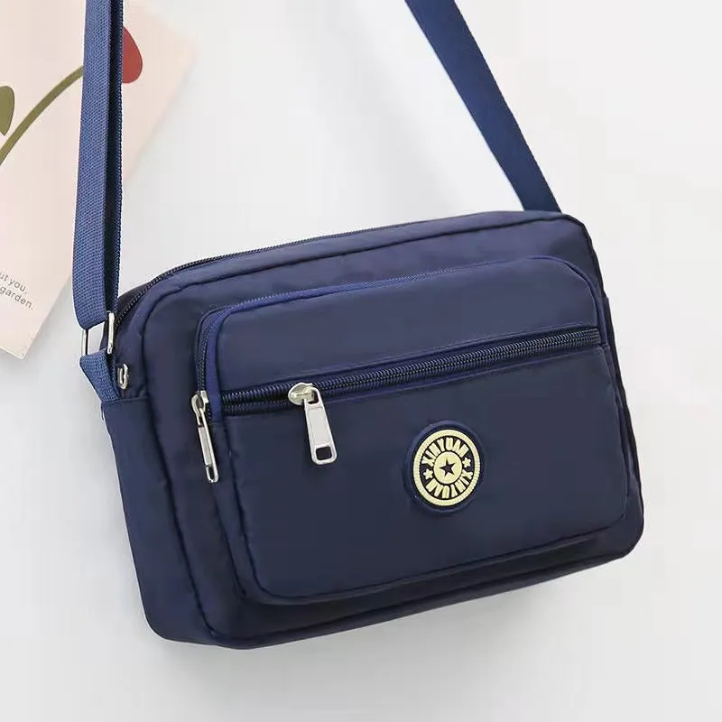 Women's Oxford Cloth Mother Flower Canvas Stall Crossbody Bags