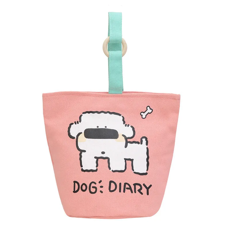 Women's Portable Mummy Canvas Shopping Cute Lunch Bags