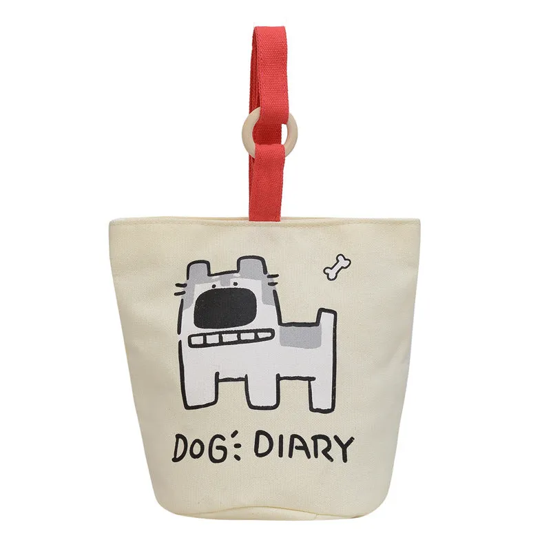 Women's Portable Mummy Canvas Shopping Cute Lunch Bags