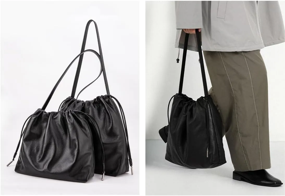 Women's Top Layer Cowhide Leather Cloud Bag Minimalist Large Capacity Shoulder Crossbody Bag Chic Stylish Versatile
