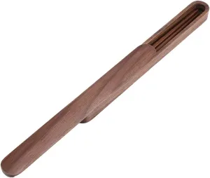 Wooden Chopsticks Storage Case Box Holder Reusable Flatware Travel Case Stationery Portable Rice Dinner Kitchen