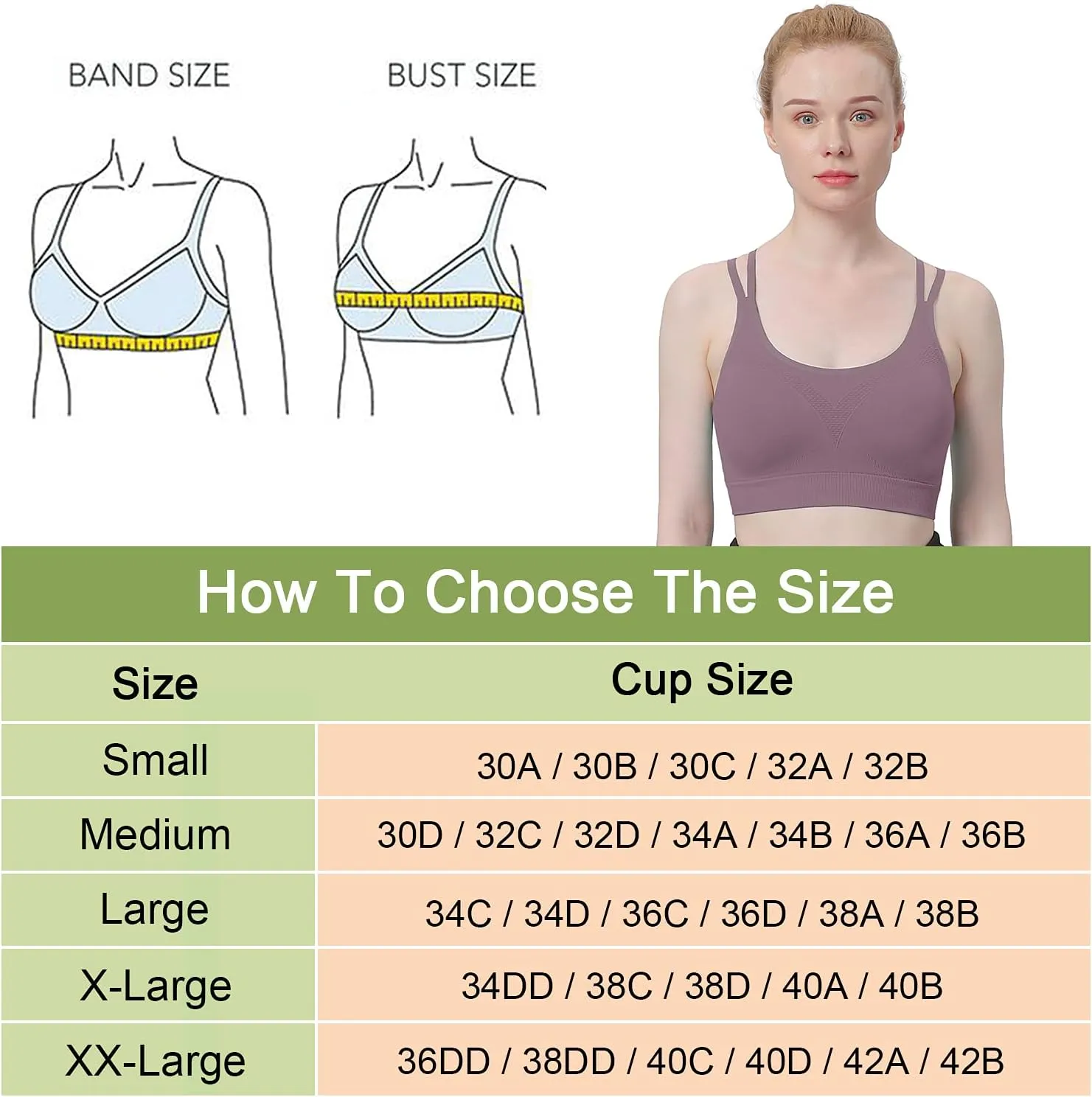 WOYYHO Cross Back Sports Bra for Women Padded Strappy Yoga Bra Medium Support Workout Bra for Athletic Gym Fitness 3 Pack