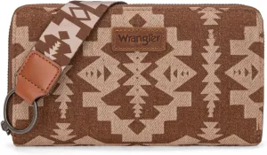Wrangler Wallet Wristlet Aztec Clutch Long Purse Boho Credit Card Holder Wallet