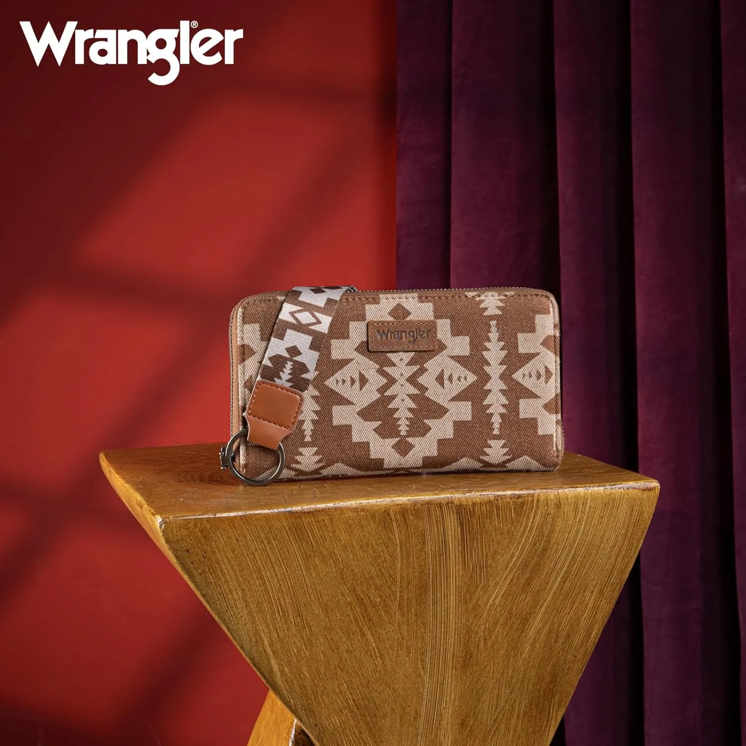 Wrangler Wallet Wristlet Aztec Clutch Long Purse Boho Credit Card Holder Wallet