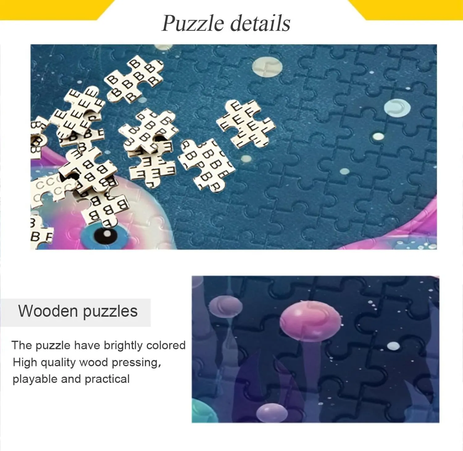 xigua Two Colorful Fish Jigsaw Puzzles for Adults 1000 Piece, Puzzles for Adults 1000 Piece Challenging Kids Teens Family Puzzle Game