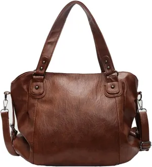 Y2k Leather Tote Bag Shoulder Crossbody Bags Satchel Purses for Women Large Capacity Hobo Vintage Purse Tote Bag
