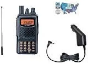 Yaesu FT-60R Handheld Radio Bundle with Diamond SRH77CA High Gain Antenna, Yaesu SDD-13 12V DC Adapter, and HAM Guides Quick Reference Card