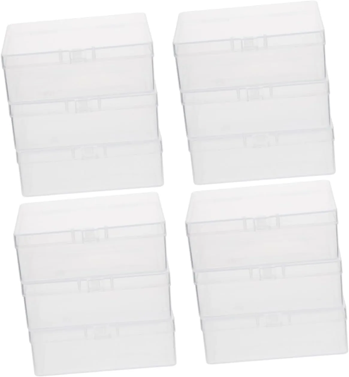 Yardwe 4sets 3pcs Card Storage Boxes with Lid Portable Containers for Game Cards Organize and Protect Compact Design 3pcs*4