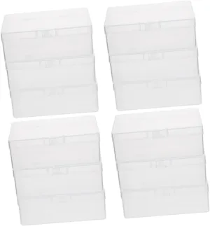 Yardwe 4sets 3pcs Card Storage Boxes with Lid Portable Containers for Game Cards Organize and Protect Compact Design 3pcs*4