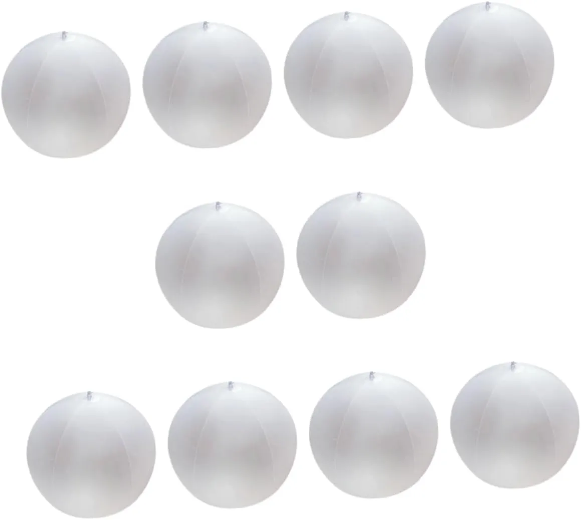 YARNOW 10pcs Portable Inflatable Beach Pool Toys for Boy Girl Fun Party Favors Outdoor Activities Semi-Transparent Design