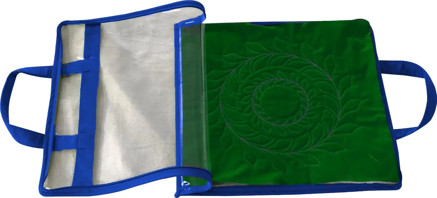 Yazzii Quilt Block Carry Case - Portable Storage Bag Organizer - Storage Organizer for Quilting, Patchwork, Embroidery, Needlework, Papercraft & Beading - Royal Blue