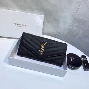 YSK327 Cassandre Matelassé Large Flap Wallet / 7.4 x 4.3 x 1.1 INCHES