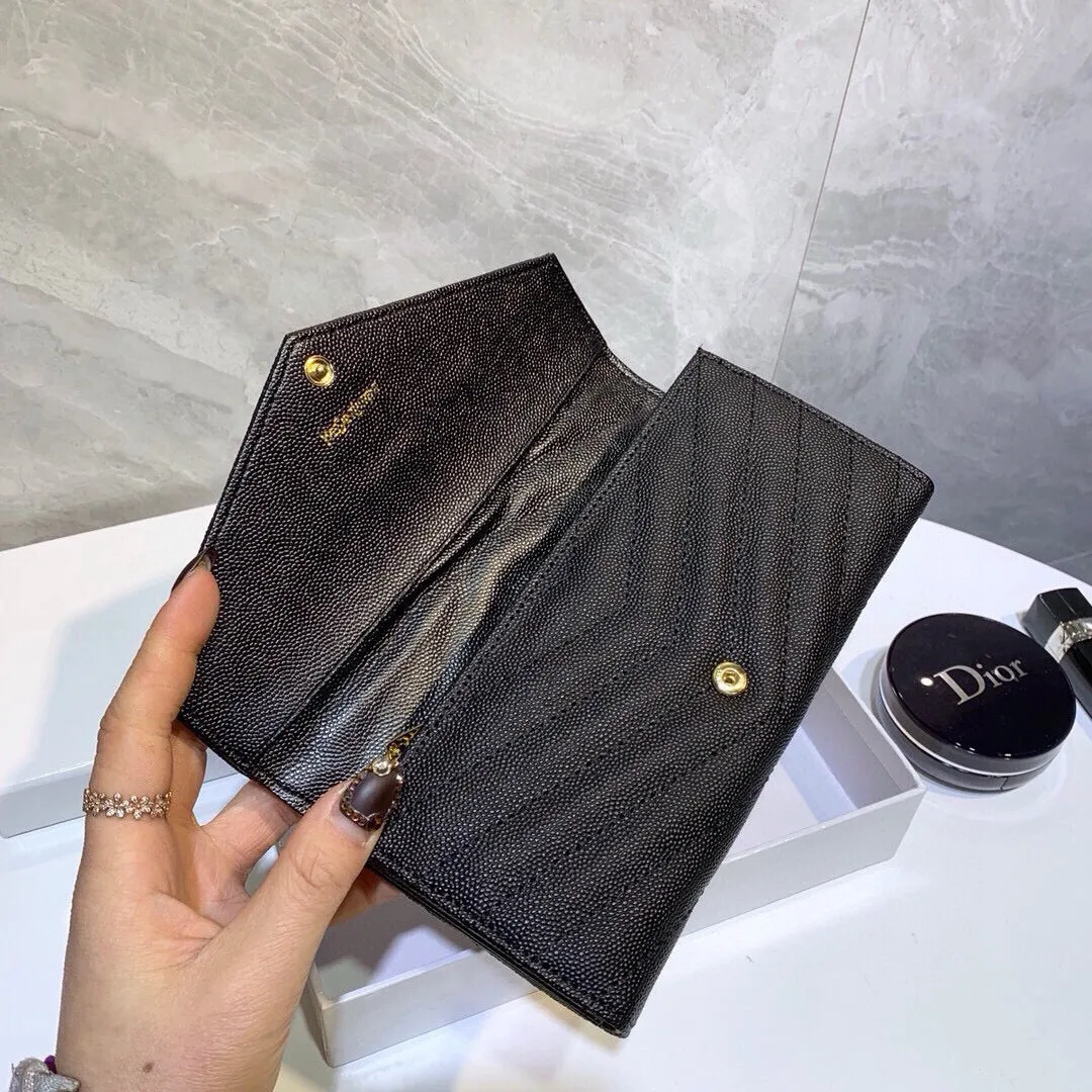 YSK327 Cassandre Matelassé Large Flap Wallet / 7.4 x 4.3 x 1.1 INCHES