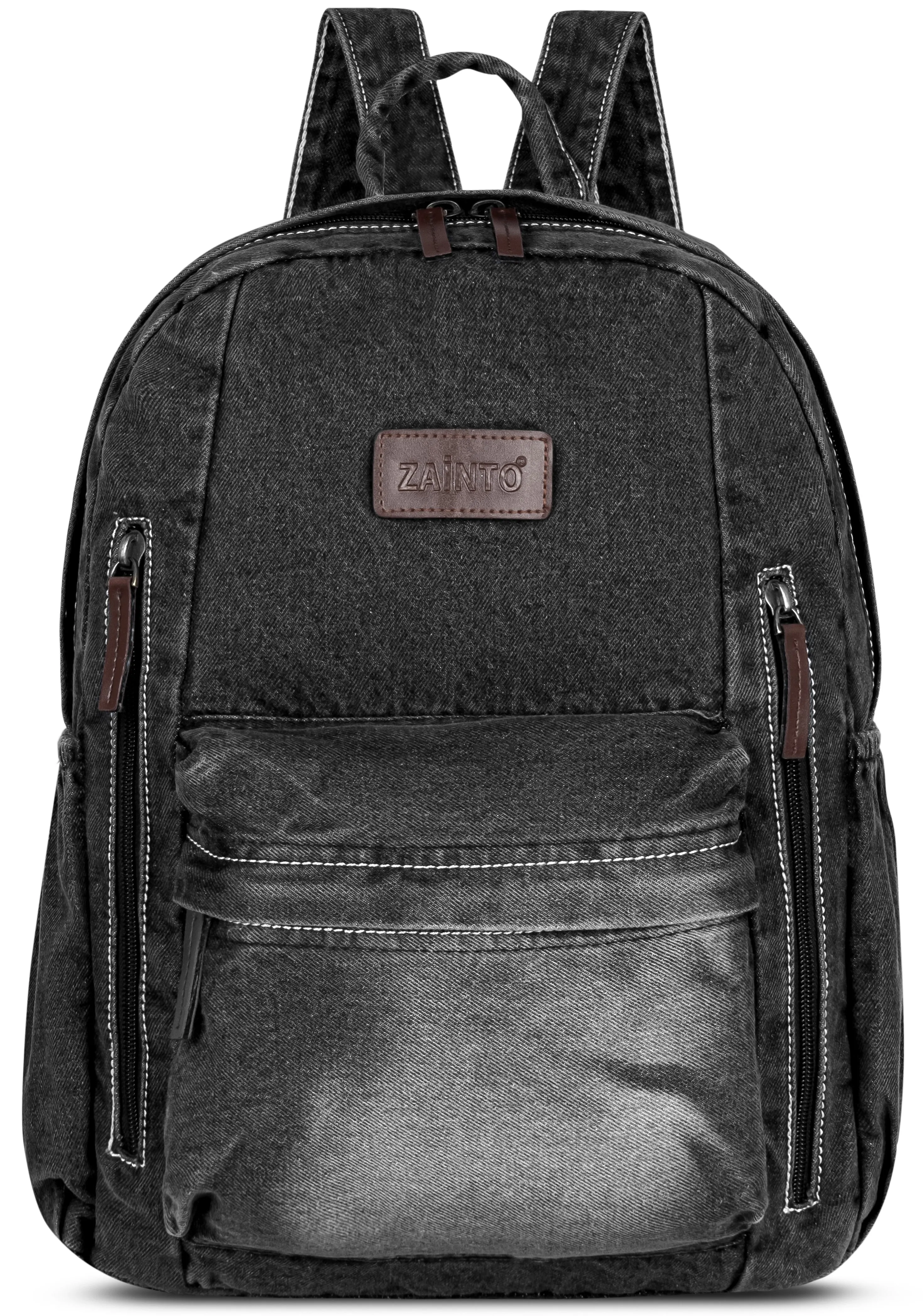 ZAIINTO Denim Backpacks for men and women Stylish Outdoor Travel bag