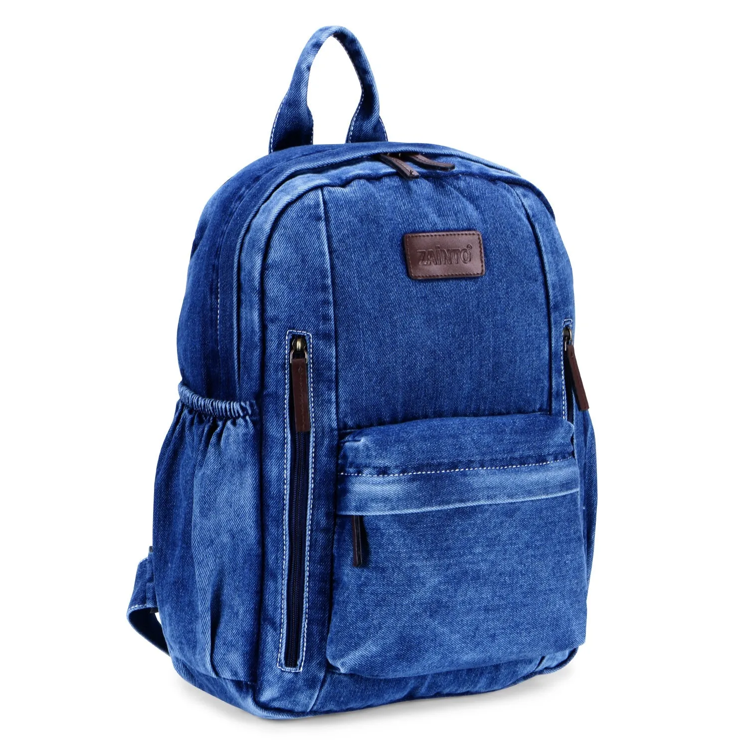 ZAINTO Denim Backpack for women Students college Bookbag