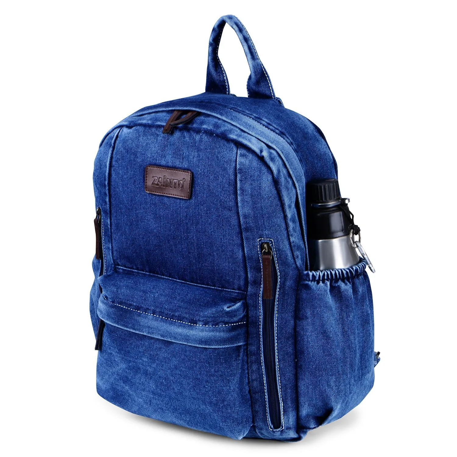 ZAINTO Denim Backpack for women Students college Bookbag
