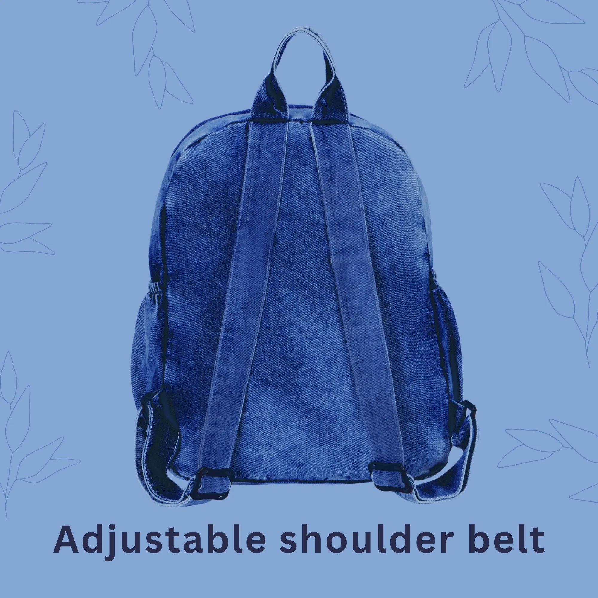 ZAINTO Denim Backpack for women Students college Bookbag