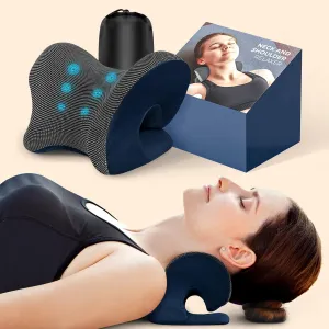 ZAMAT Neck and Shoulder Relaxer with Magnetic Therapy Pillowcase, Neck Stretcher Chiropractic Pillows for Pain Relief, Cervical Traction Device for Relieve TMJ Headache Muscle Tension Spine Alignment