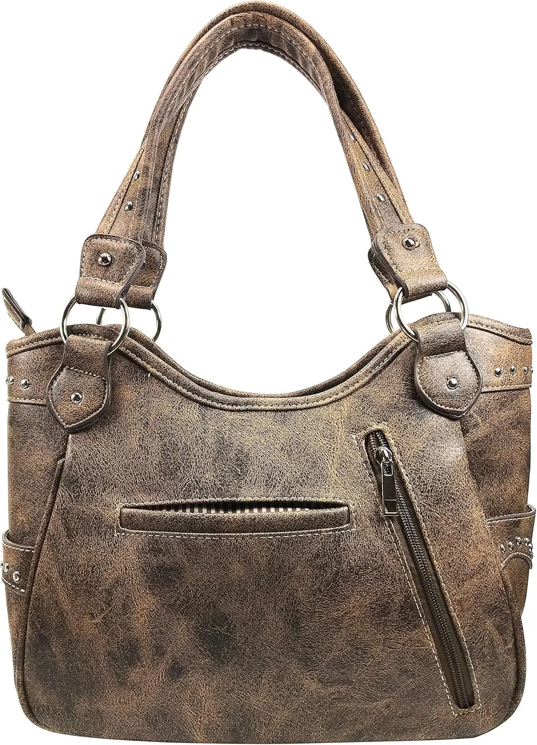 Zelris Dakota Dales Pony Horse Embroidery Mane Western Country Women Conceal Carry Tote Purse with Matching Wallet Set
