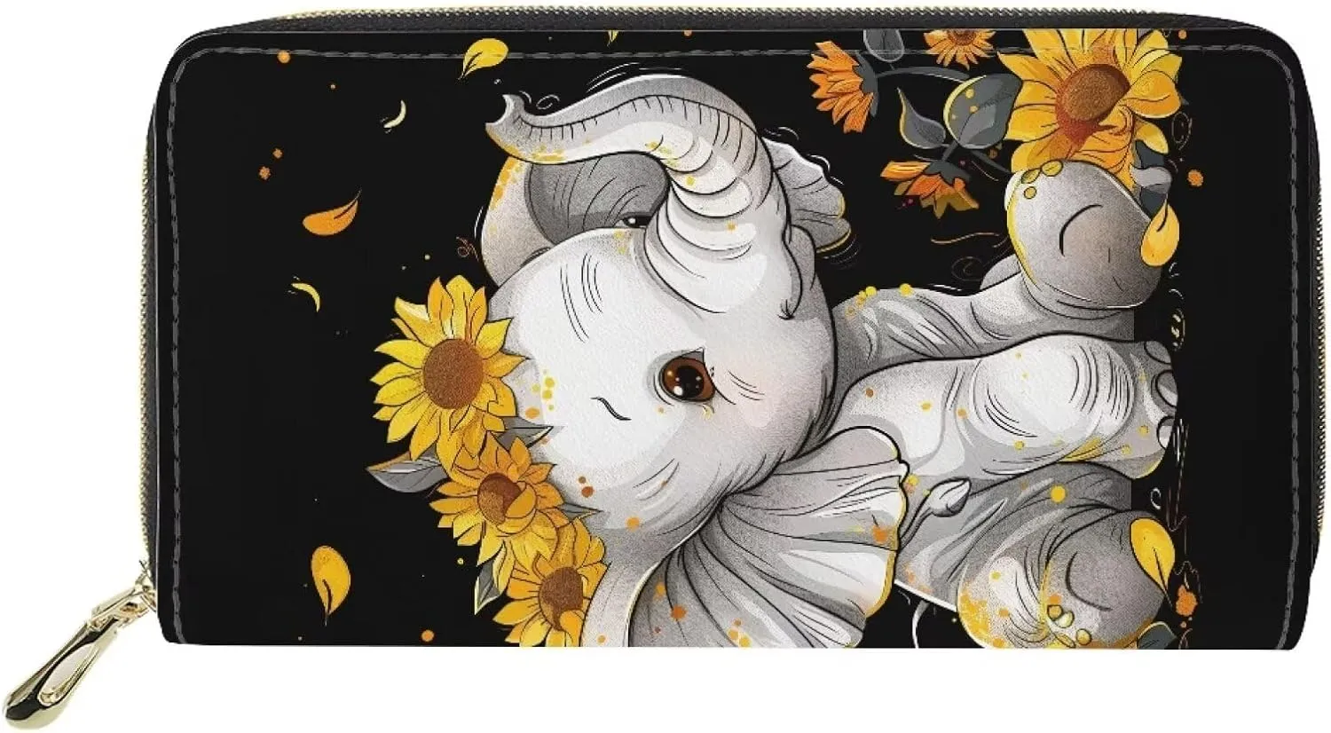 ZFRXIGN Long Wallet for Women Men Soft Leather Pouch Durable Credit Card Purse