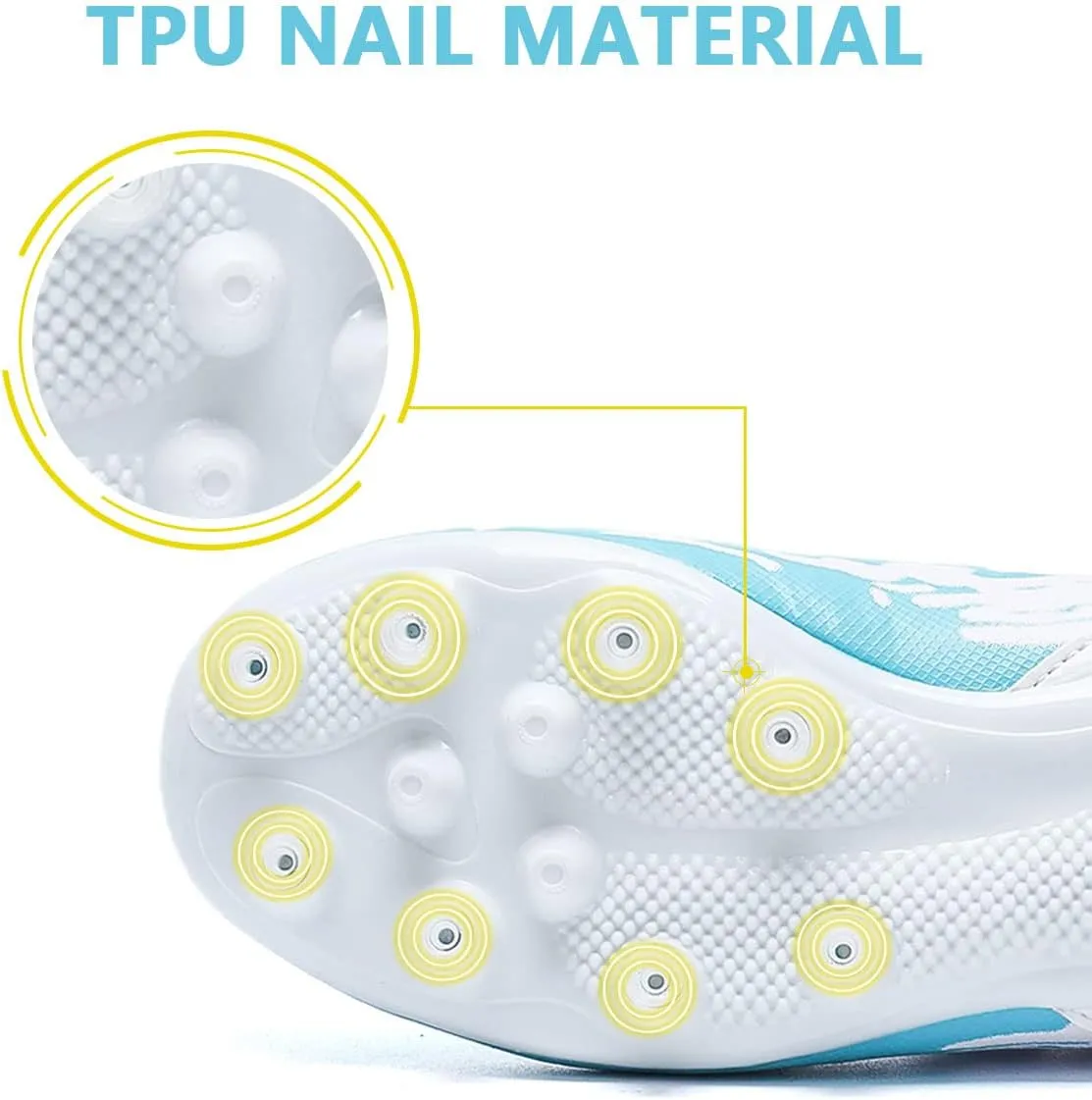 ziitop Kids Soccer Shoes for Boys Girls Youth Football Cleats Outdoor & Indoor Baseball Shoes, Lightweight Breathable Conical Studs, Running & Training for Students (Little Kids/Big Kids)
